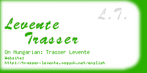 levente trasser business card